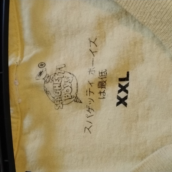 Yellow Graphic Spaghetti Boys 2XL T-Shirt - Picture 3 of 5